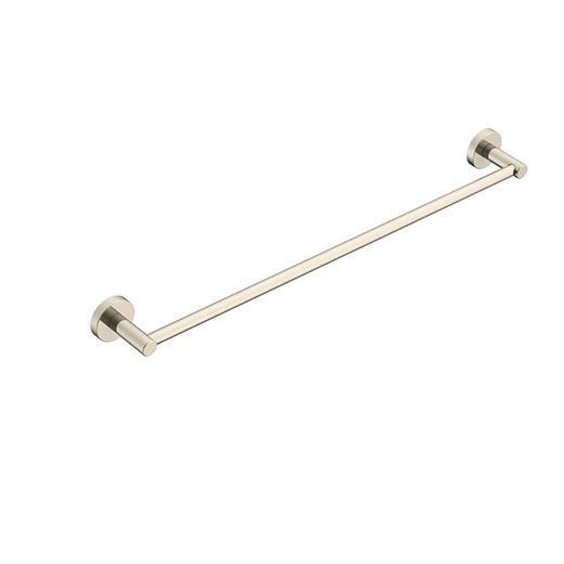 Soul Single Towel Rail 600mm Brushed Nickel