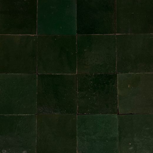 Zellige – Vert Mousse Terracotta Moroccan Square