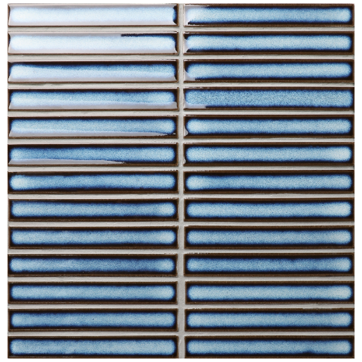 Raku Gloss – Blue Finger Mosaic