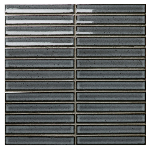 Raku Gloss – Dark Grey Finger Mosaic