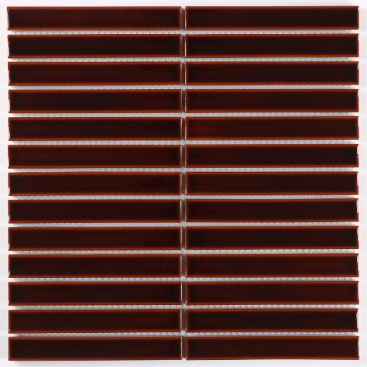Raku Gloss – Deep Brown Finger Mosaic