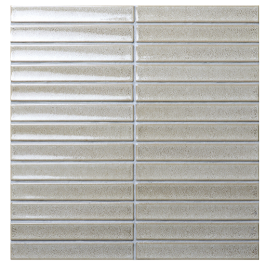 Raku Gloss – Light Brown Finger Mosaic